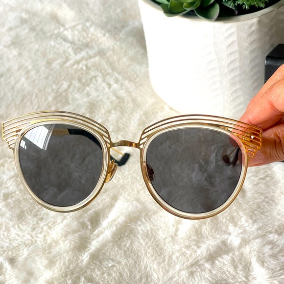DIOR Rose Gold Enigme Cat-Eye Sunglasses - Picture 2 of 8